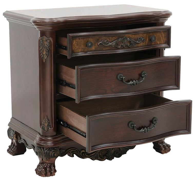 Deryn Park 3 Drawer Nightstand  in Cherry 2243-4 - Home Furniture And More (Brentwood, MD)