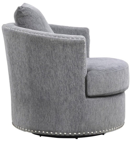 Morelia Swivel Chair in Dark Gray 9468DG-1 - Home Furniture And More (Brentwood, MD)