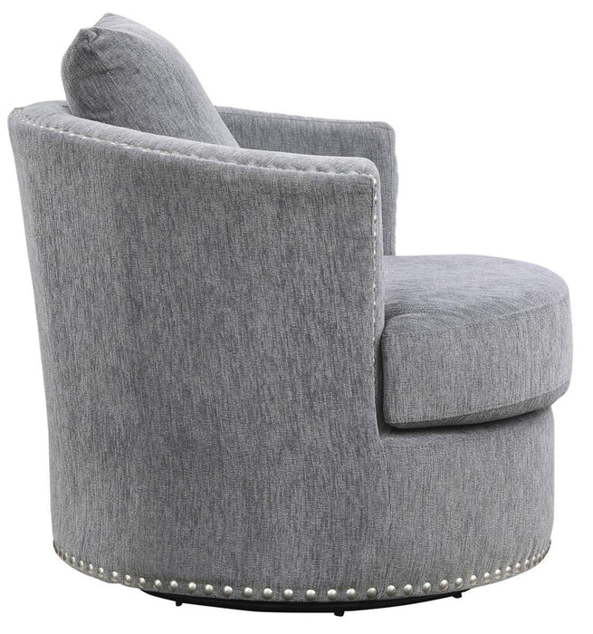 Morelia Swivel Chair in Dark Gray 9468DG-1 - Home Furniture And More (Brentwood, MD)