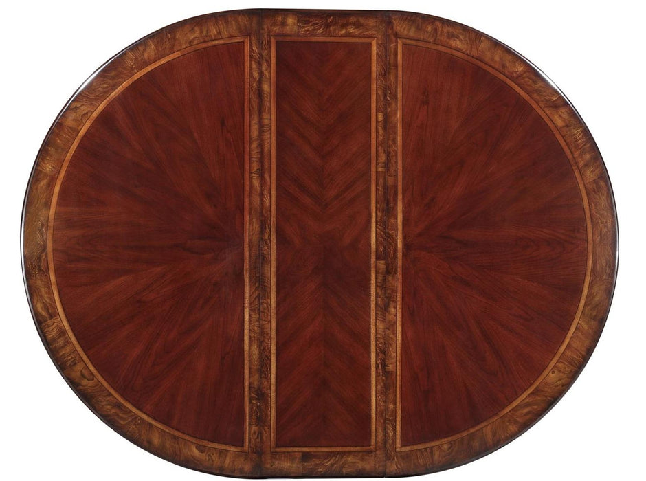Deryn Park Round Dining Table in Dark Cherry 2243-76* - Home Furniture And More (Brentwood, MD)