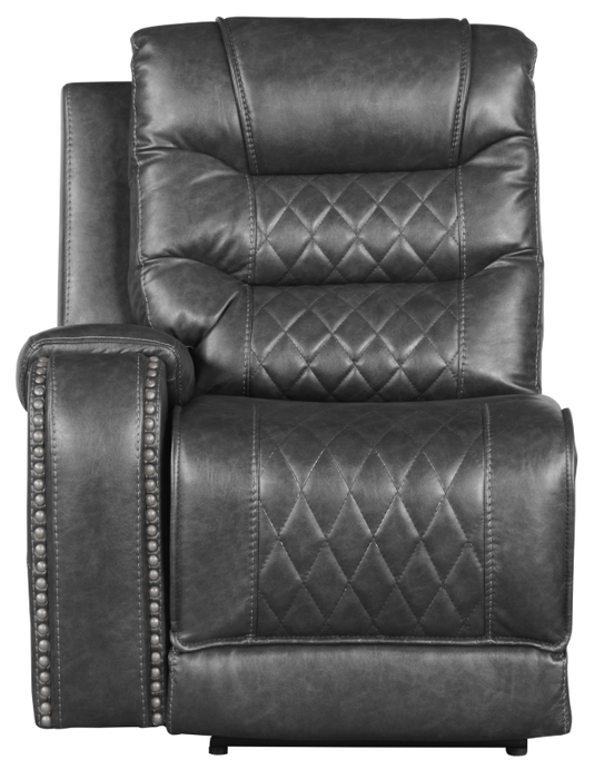 Putnam Power Left Side Reclining Chair with USB Port in Gray 9405GY-LRPW - Home Furniture And More (Brentwood, MD)