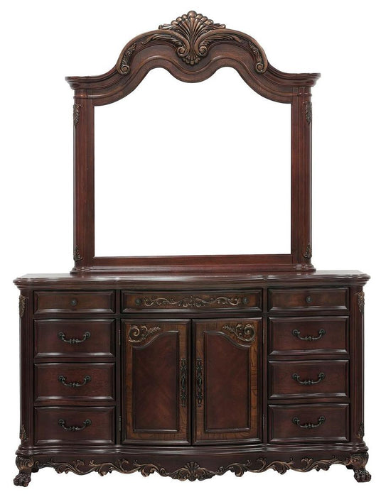 Deryn Park Mirror in Cherry 2243-6 - Home Furniture And More (Brentwood, MD)