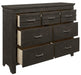 Blaire Farm Dresser in Saddle Brown Wood 1675-5 - Home Furniture And More (Brentwood, MD)