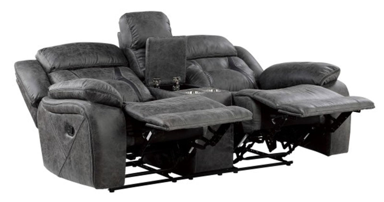 Madrona Hill Double Reclining Loveseat in Gray 9989GY-2 - Home Furniture And More (Brentwood, MD)