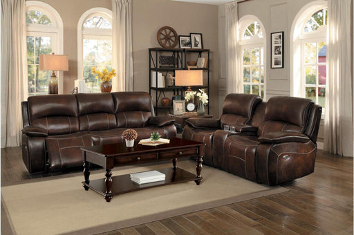 Mahala Double Reclining Loveseat in Brown 8200BRW-2 - Home Furniture And More (Brentwood, MD)
