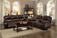 Mahala Double Reclining Sofa in Brown 8200BRW-3PW - Home Furniture And More (Brentwood, MD)