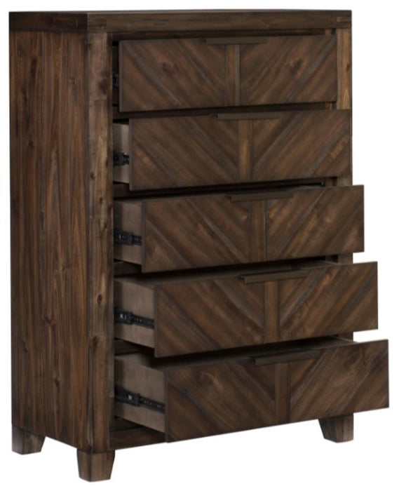 Parnell Chest in Rustic Cherry 1648-9 - Home Furniture And More (Brentwood, MD)