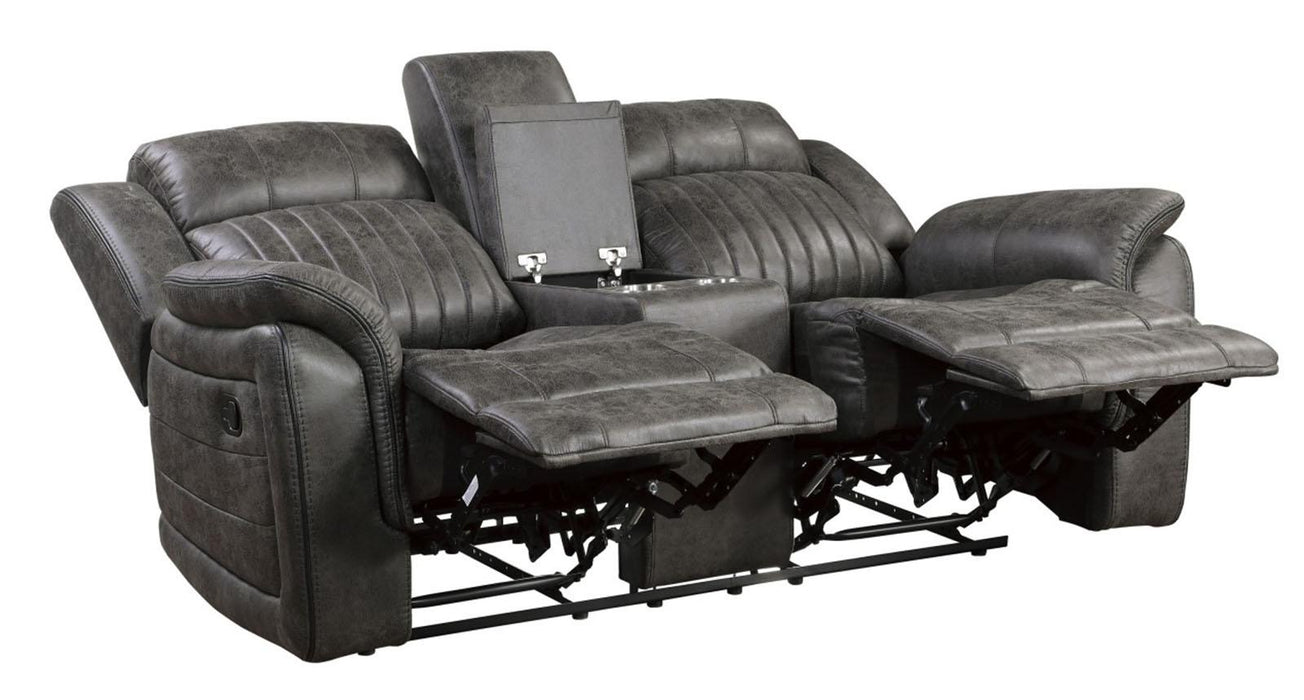 Centeroak Double Reclining Loveseat in Gray 9479BRG-2 - Home Furniture And More (Brentwood, MD)