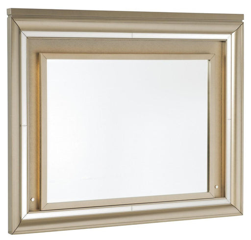 Loudon Mirror with LED Lighting in Champagne Metallic 1515-6 - Home Furniture And More (Brentwood, MD)