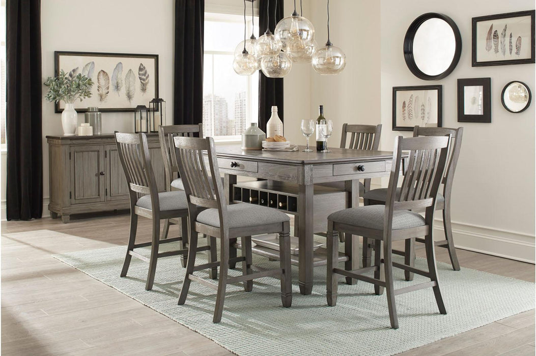 Granby Counter Height Chair in Antique Gray (Set of 2) 5627GY-24 - Home Furniture And More (Brentwood, MD)