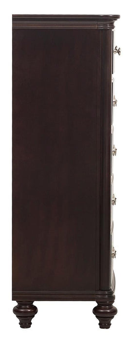 Marston 5 Drawer Chest in Dark Cherry 2615DC-9 - Home Furniture And More (Brentwood, MD)