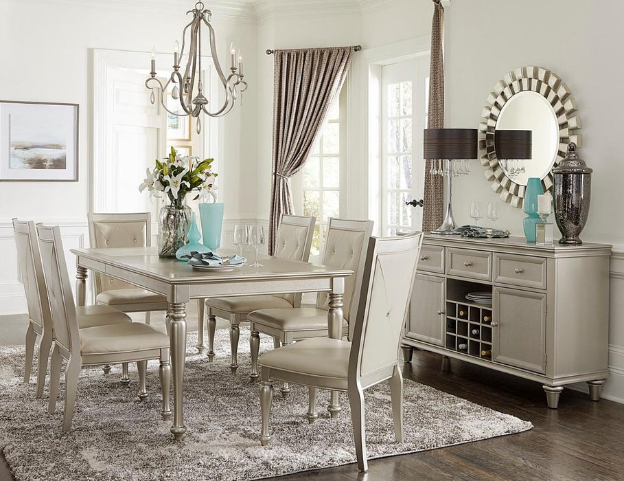 Celandine Side Chair in Silver (Set of 2) - Home Furniture And More (Brentwood, MD)