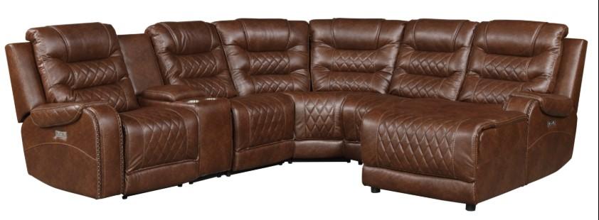 Putnam Corner Seat in Brown 9405BR-CR - Home Furniture And More (Brentwood, MD)