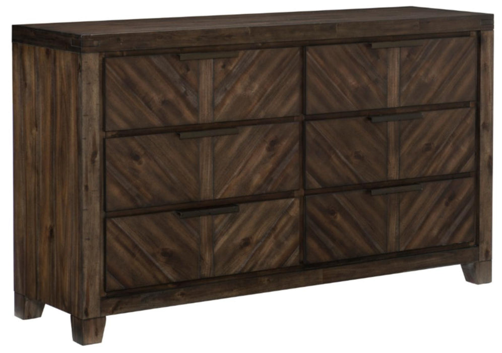 Parnell Dresser in Rustic Cherry 1648-5 - Home Furniture And More (Brentwood, MD)