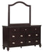 Marston 7 Drawer Dresser in Dark Cherry 2615DC-5 - Home Furniture And More (Brentwood, MD)
