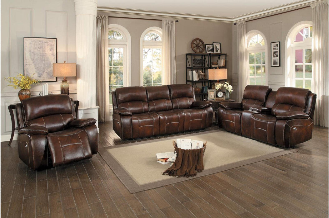 Mahala Double Reclining Loveseat in Brown 8200BRW-2 - Home Furniture And More (Brentwood, MD)