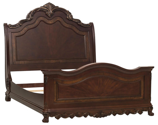 Deryn Park Queen Sleigh Bed in Cherry 2243SL-1 - Home Furniture And More (Brentwood, MD)