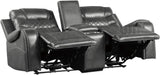 Putnam Double Glider Reclining Loveseat in Gray 9405GY-2 - Home Furniture And More (Brentwood, MD)