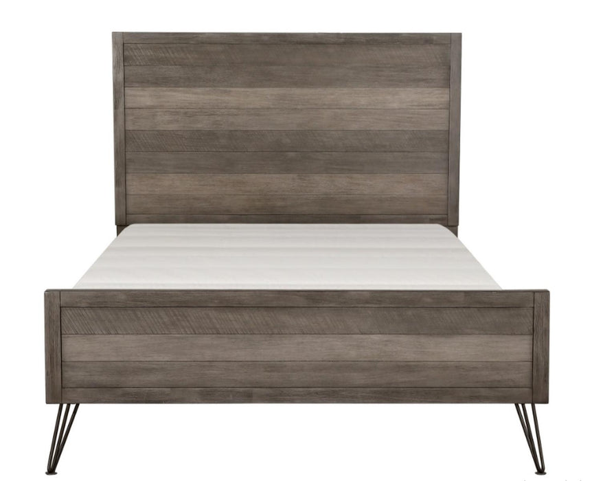 Urbanite Queen Panel Bed in Tri-tone Gray 1604-1* - Home Furniture And More (Brentwood, MD)