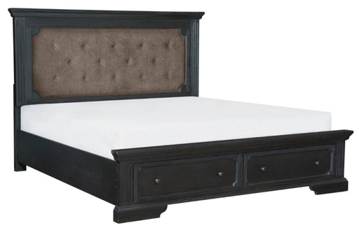 Bolingbrook Queen Upholstered Storage Platform Bed in Coffee 1647-1* - Home Furniture And More (Brentwood, MD)