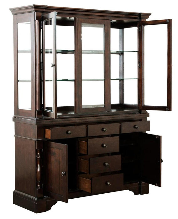 Yates Buffet and Hutch in Dark Oak 5167-50* - Home Furniture And More (Brentwood, MD)