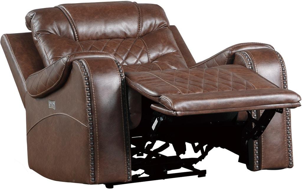 Putnam Swivel Glider Reclining Chair in Brown 9405BR-1 - Home Furniture And More (Brentwood, MD)