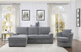 Morelia 2pc Sectional with Pull Out Bed and Left Chaise in Dark Gray 9468DG*2LC2R - Home Furniture And More (Brentwood, MD)
