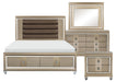 Loudon Mirror with LED Lighting in Champagne Metallic 1515-6 - Home Furniture And More (Brentwood, MD)
