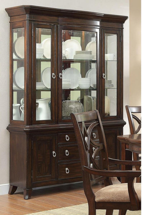 Keegan Buffet & Hutch in Cherry 2546-50* - Home Furniture And More (Brentwood, MD)