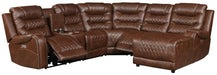 Putnam Corner Seat in Brown 9405BR-CR - Home Furniture And More (Brentwood, MD)