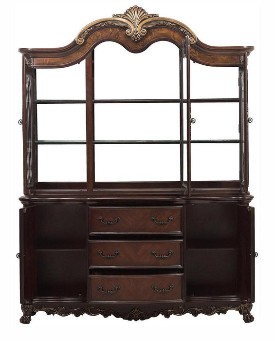 Deryn Park Buffet and Hutch in Dark Cherry 2243-50* - Home Furniture And More (Brentwood, MD)