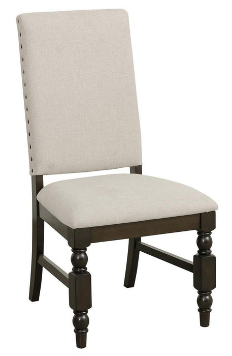 Yates Side Chair in Dark Oak (Set of 2) - Home Furniture And More (Brentwood, MD)