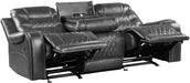 Putnam Power Double Reclining Sofa with Drop-Down in Gray 9405GY-3PW - Home Furniture And More (Brentwood, MD)