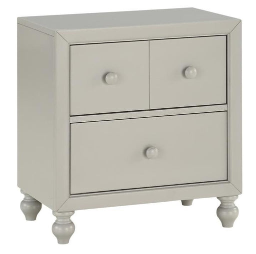 Wellsummer 2 Drawer Nightstand in Gray 1803GY-4 - Home Furniture And More (Brentwood, MD)