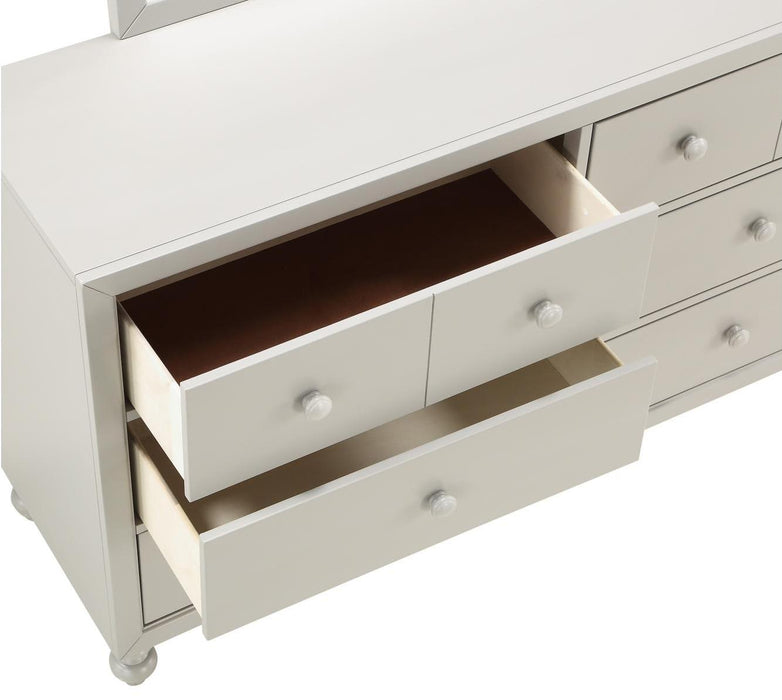 Wellsummer 6 Drawer Dresser in Gray 1803GY-5 - Home Furniture And More (Brentwood, MD)