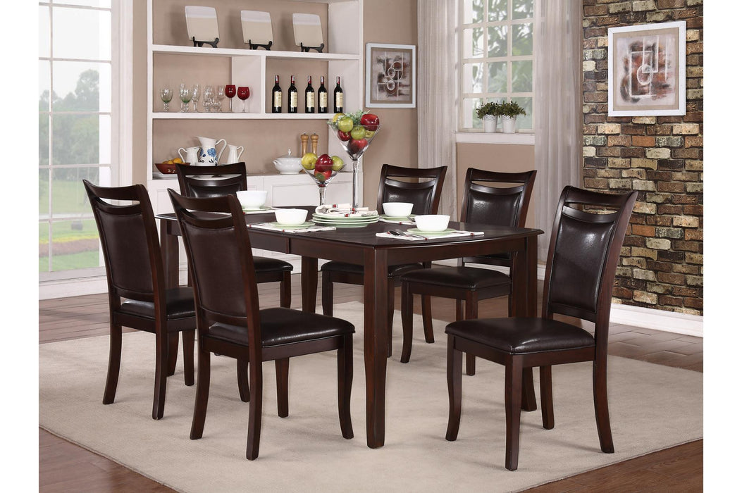 Maeve Dining Table in Dark Cherry 2547-72 - Home Furniture And More (Brentwood, MD)