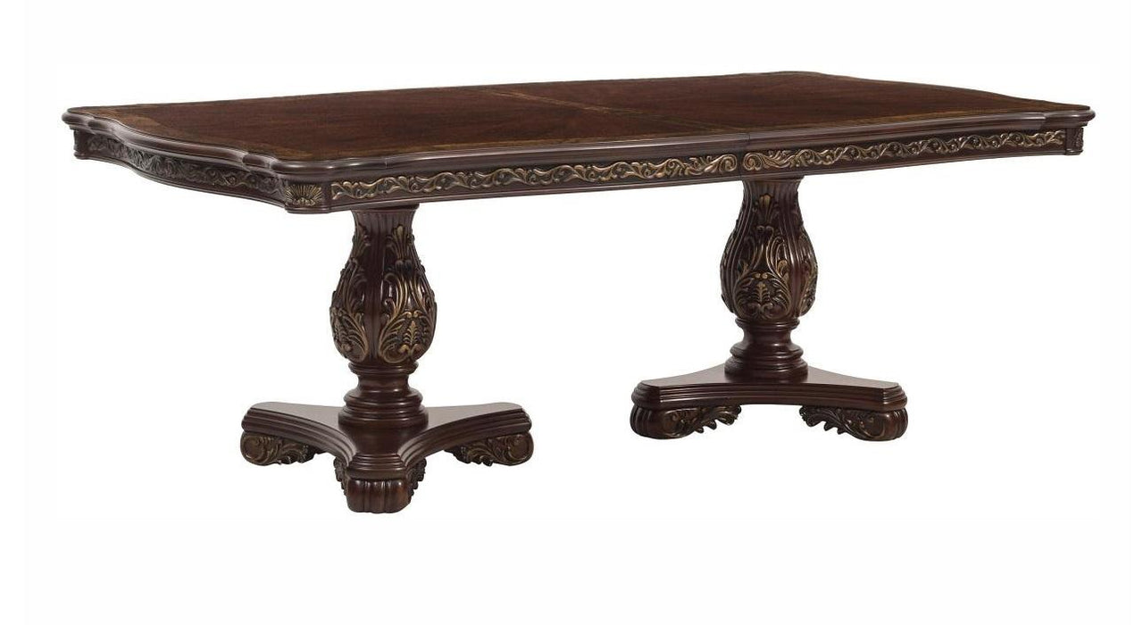 Deryn Park Dining Table in Dark Cherry 2243-114* - Home Furniture And More (Brentwood, MD)