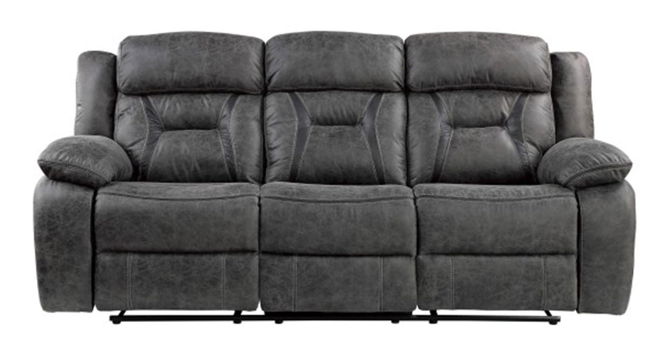 Madrona Hill Double Reclining Sofa in Gray 9989GY-3 - Home Furniture And More (Brentwood, MD)