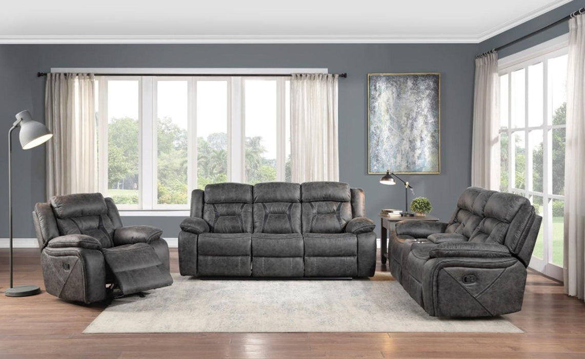 Madrona Hill Double Reclining Sofa in Gray 9989GY-3 - Home Furniture And More (Brentwood, MD)