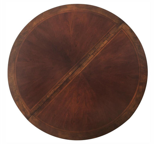Deryn Park Round Dining Table in Dark Cherry 2243-76* - Home Furniture And More (Brentwood, MD)