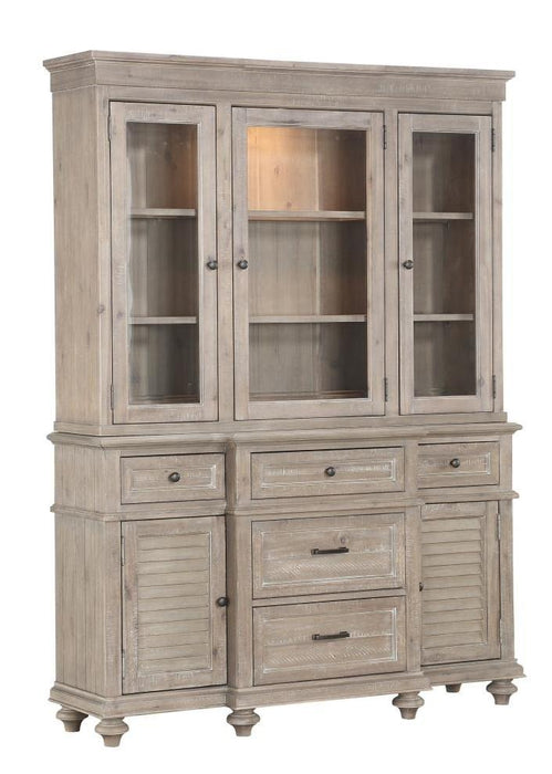 Cardano Buffet & Hutch in Light Brown 1689BR-50* - Home Furniture And More (Brentwood, MD)