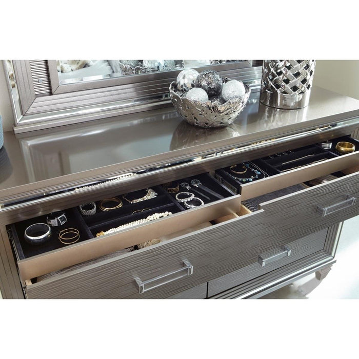Tamsin Dresser in Silver Grey Metallic 1616-5 - Home Furniture And More (Brentwood, MD)