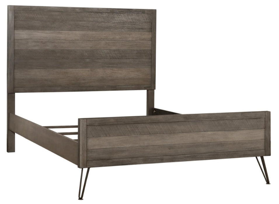 Urbanite Full Panel Bed in Tri-tone Gray 1604F-1* - Home Furniture And More (Brentwood, MD)