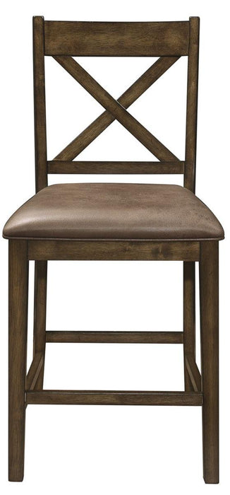 Levittown Counter Height Chair in Brown (Set of 2) 5757-24 - Home Furniture And More (Brentwood, MD)