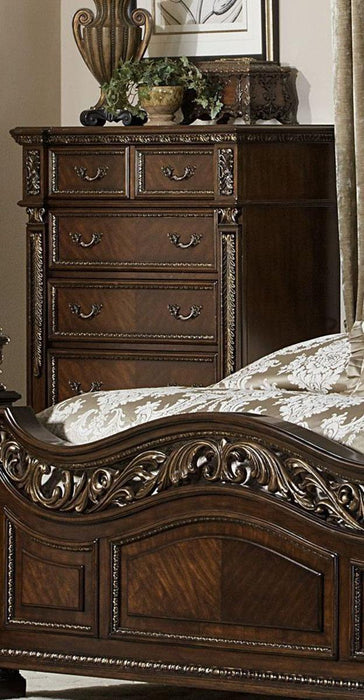 Catalonia 5 Drawer Chest in Cherry 1824-9 - Home Furniture And More (Brentwood, MD)