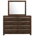 Erwan Mirror in Dark Walnut 1961-6 - Home Furniture And More (Brentwood, MD)