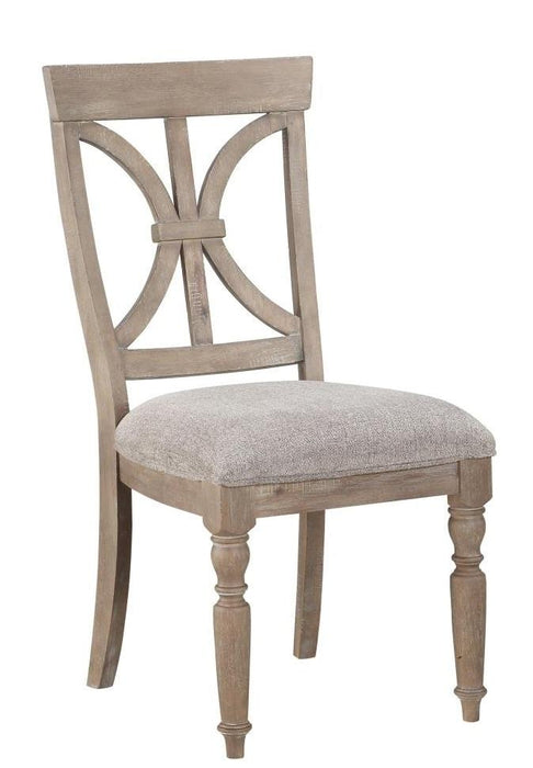 Cardano Side Chair in Light Brown (Set of 2) - Home Furniture And More (Brentwood, MD)