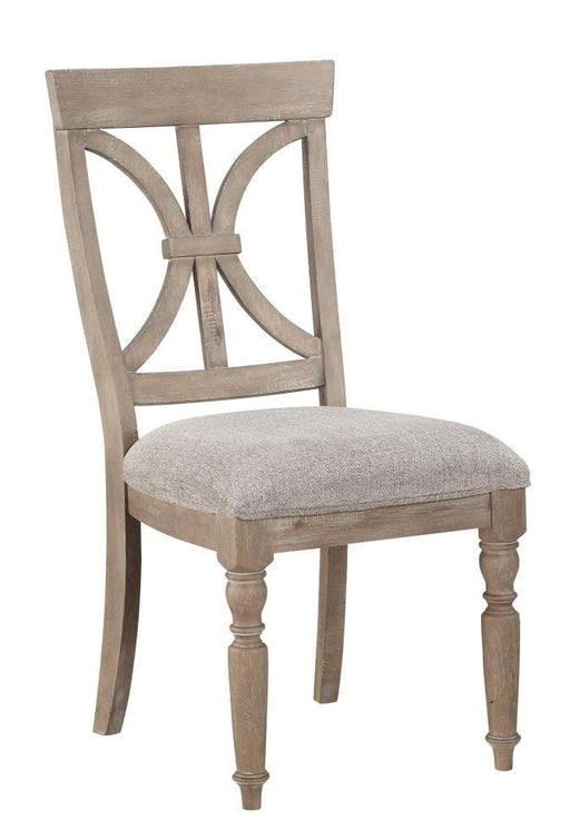 Cardano Side Chair in Light Brown (Set of 2) - Home Furniture And More (Brentwood, MD)