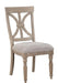 Cardano Side Chair in Light Brown (Set of 2) - Home Furniture And More (Brentwood, MD)