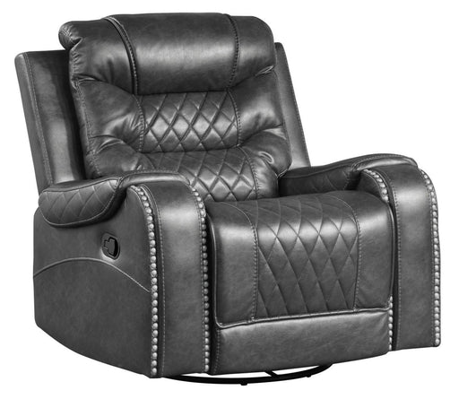 Putnam Swivel Glider Reclining Chair in Gray 9405GY-1 - Home Furniture And More (Brentwood, MD)